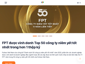'daotao.fpt.com.vn' screenshot