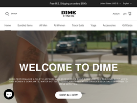 dimefitt.com homepage screenshot
