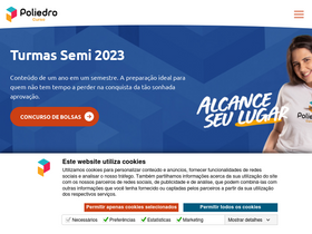 'cursopoliedro.com.br' screenshot