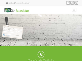 'soexercicios.com.br' screenshot