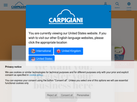 'carpigiani.com' screenshot