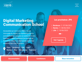 'iseg.fr' screenshot