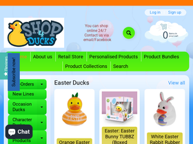Shop4ducks homepage screenshot