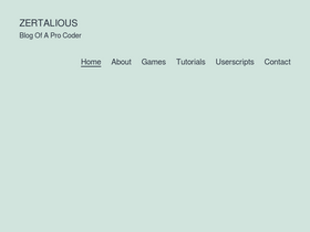 Zertalious - Blog Of A Pro Coder