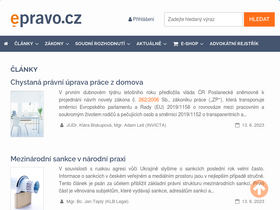 'epravo.cz' screenshot