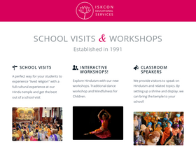 'iskconeducationalservices.org' screenshot