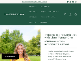 theearthdiet.org homepage screenshot
