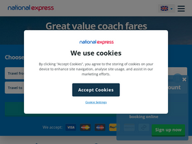 'nationalexpress.com' screenshot