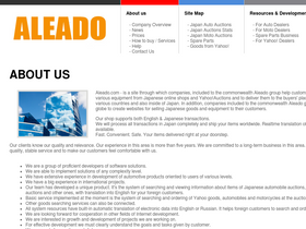 'aleado.com' screenshot