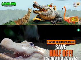 'gatorland.com' screenshot