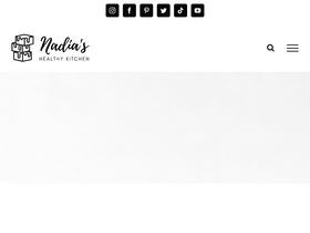 'nadiashealthykitchen.com' screenshot