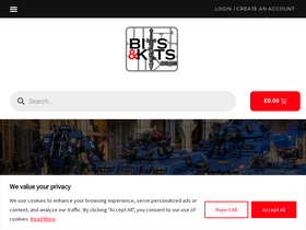 'bitsandkits.co.uk' screenshot