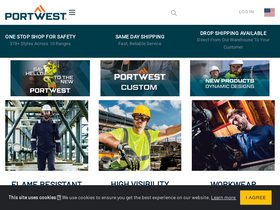 'portwest.com' screenshot