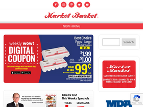 'marketbasketfoods.com' screenshot