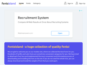 'fontsisland.com' screenshot