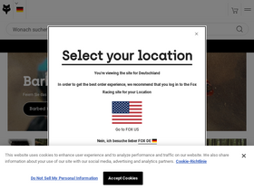 'foxracing.de' screenshot
