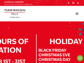 'tsawwassenmills.com' screenshot