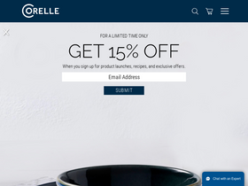 'corelle.com' screenshot