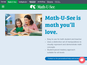 'mathusee.com' screenshot