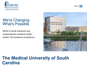 'musc.edu' screenshot