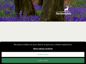 'hertfordshire.gov.uk' screenshot