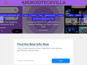 'androidtechvilla.com' screenshot