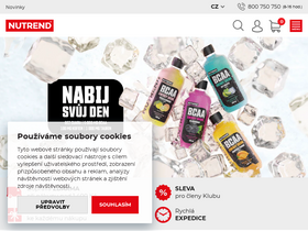 'nutrend.cz' screenshot
