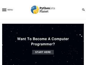 'pythonistaplanet.com' screenshot