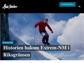 'akaskidor.se' screenshot