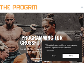 'theprogrm.com' screenshot