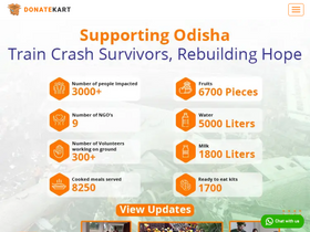 'donatekart.com' screenshot