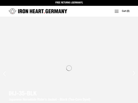 ironheartgermany.com homepage screenshot
