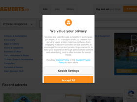'adverts.ie' screenshot