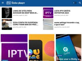 'sinhoplayer.com.br' screenshot