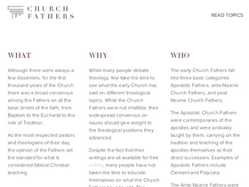 'churchfathers.org' screenshot