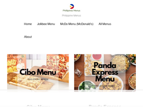 'menus.ph' screenshot
