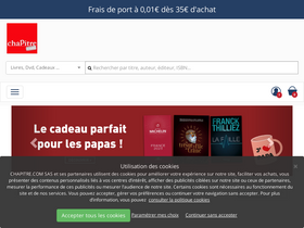 'chapitre.com' screenshot