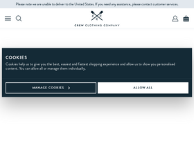 'crewclothing.co.uk' screenshot