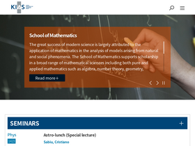 'kias.re.kr' screenshot