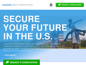 'ashoorilaw.com' screenshot