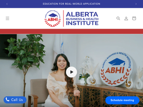 abhinstitute.com homepage screenshot