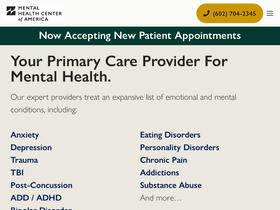 'mentalhealthcenter.com' screenshot