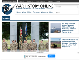 'warhistoryonline.com' screenshot