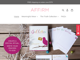 affirmthisonelife.com homepage screenshot