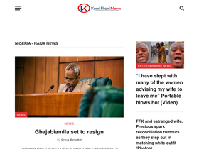 'kemifilani.ng' screenshot
