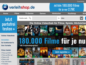 'verleihshop.de' screenshot