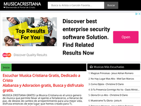 'musicacristianadc.net' screenshot