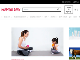'mommiesdaily.com' screenshot