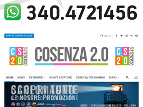 'cosenzaduepuntozero.it' screenshot