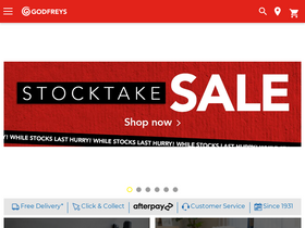 'godfreys.co.nz' screenshot